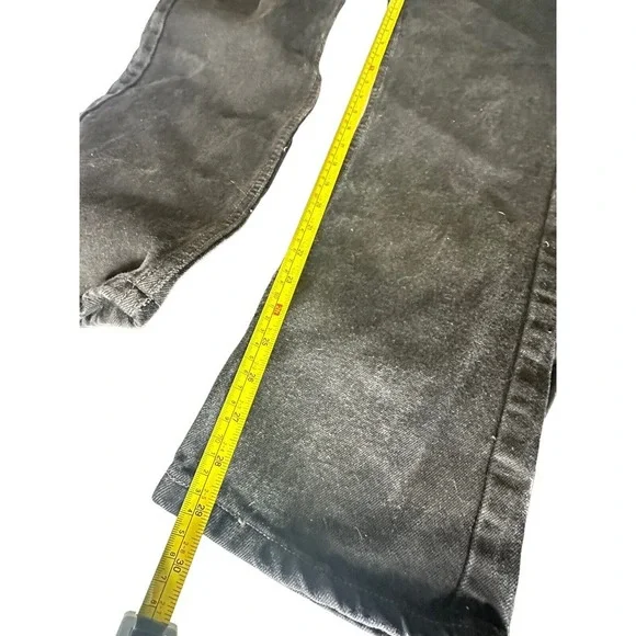 Vtg Levis 505 Mens Jeans 27x29 Straight Black 2000 Red Tab Made in USA Tag 29x30 - Picture 13 of 13